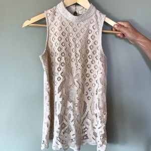 Rewind High Neck Tank Top